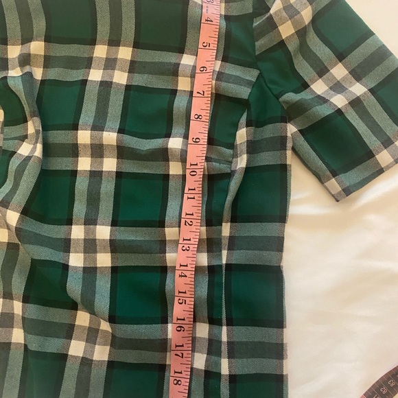 Eva Mendes GORGEOUS! Vintage Inspired Green Plaid Top - Size - Picture 8 of 9